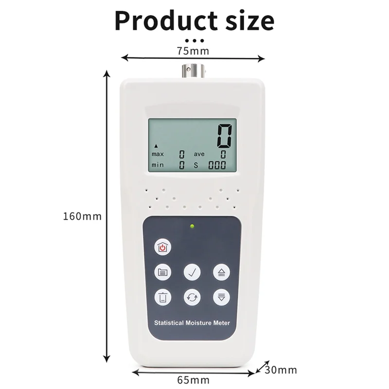 XEAST AT21 Cereal Straw Forage Grass Bamboo Fiber Hay Moisture Meter LCD Display Compressed Hay Measurement Tool 1 Year Warranty