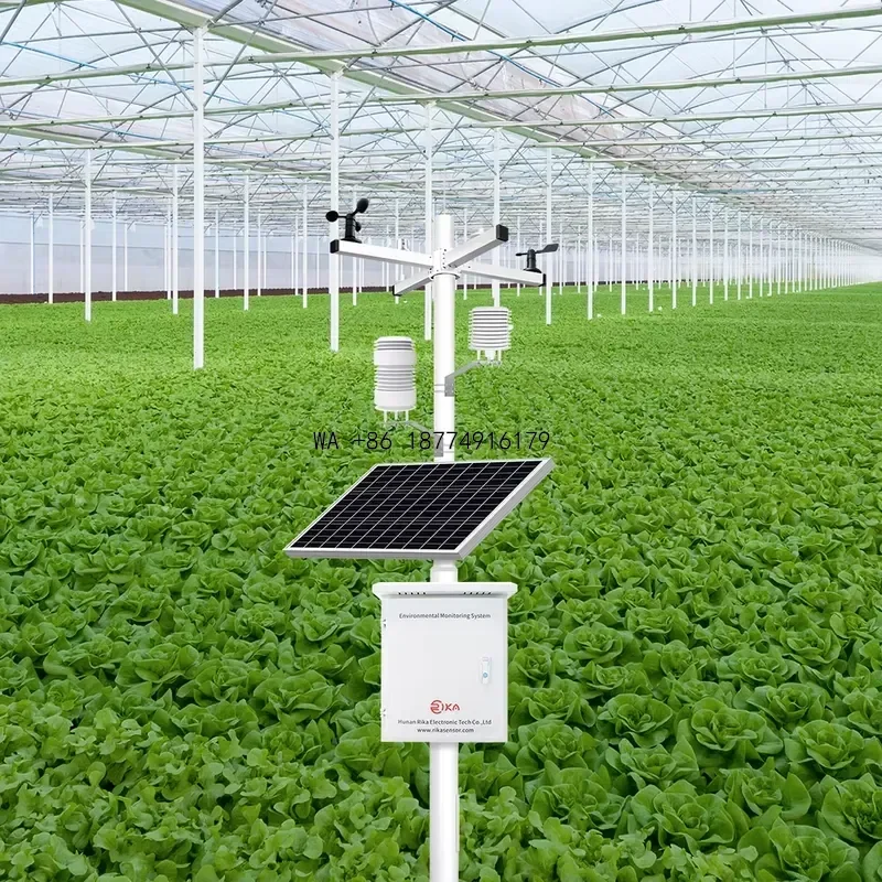 wmwmnu RIKA Environment Sensors Smart Digital Ultrasonic Automatic Weather Station with Rs485 Wifi Weather Station Outdoor