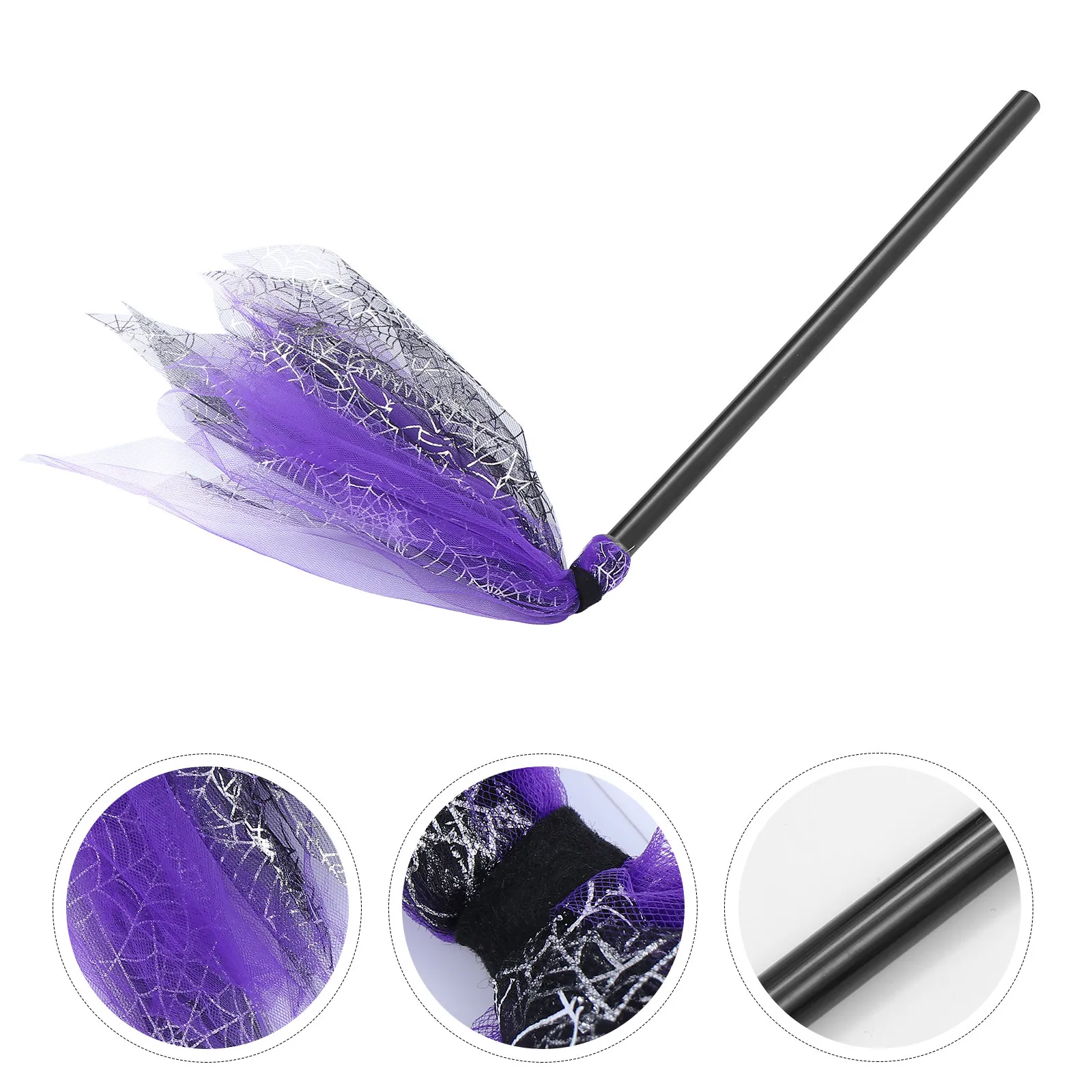 

1 шт. Вещерская метла для Хэллоуина, креативный декоративный реквизит для вечеринок, подарок для детей, товары для праздника Хэллоуин, реквизит в виде ведьминой метлы