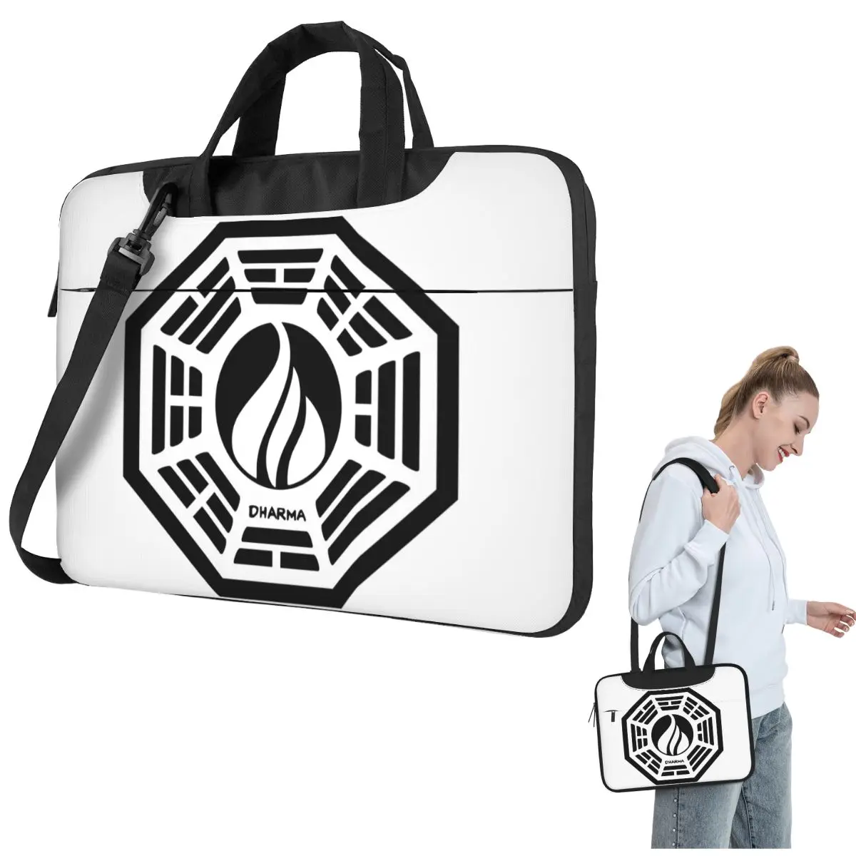 

Сумка для ноутбука Lost Dharma Initiative The Flame, противоударный чехол, сумка для компьютера 13, 14, 15,6 дюймов, чехол для ноутбука Macbook Pro Air