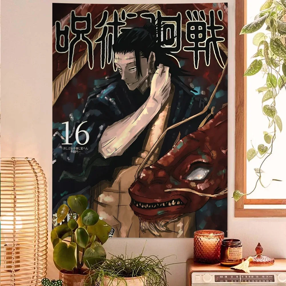 Jujutsu Kaisen Suguru Geto Tapestry Anime Tapestry Hanging Tarot Hippie Wall Rugs Dorm Wall Hanging Sheets