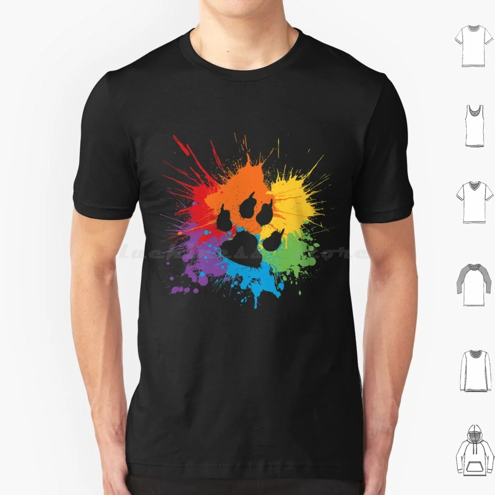 Paw Pride Dark 2019 T Shirt 6xl Cotton Cool Tee Bear Bears Cub Cubs Pup Puppy Otter Wolf Fox Fur