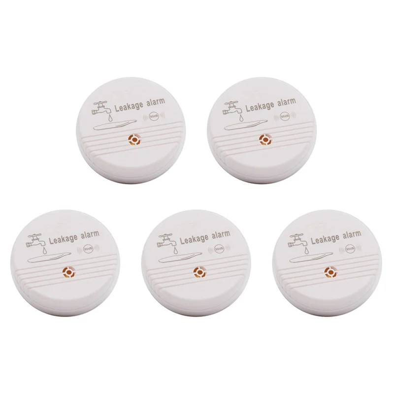 

【NECESSITY】5X Water Overflow Leakage Alarm Sensor Detector 90Db Water Level Alarm Leak Flood Detection Home Security Alarm Syste