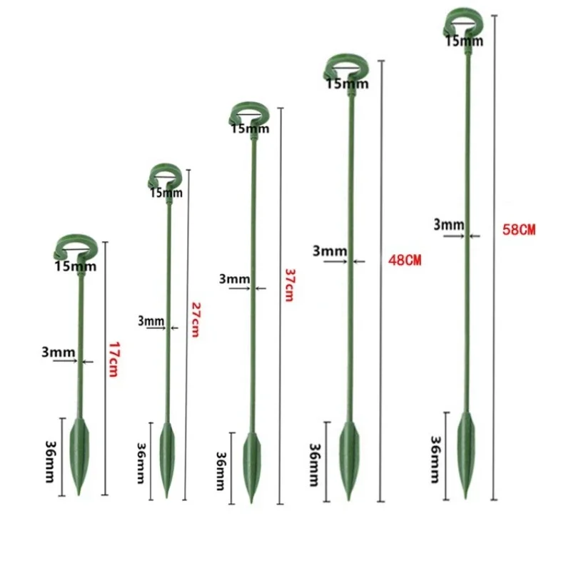 10/1szt Plastikowe podpory do roślin Sztyfty Stojak na kwiaty Ochrona wielokrotnego użytku Stałe narzędzia Artykuły ogrodnicze Uchwyt na warzywa