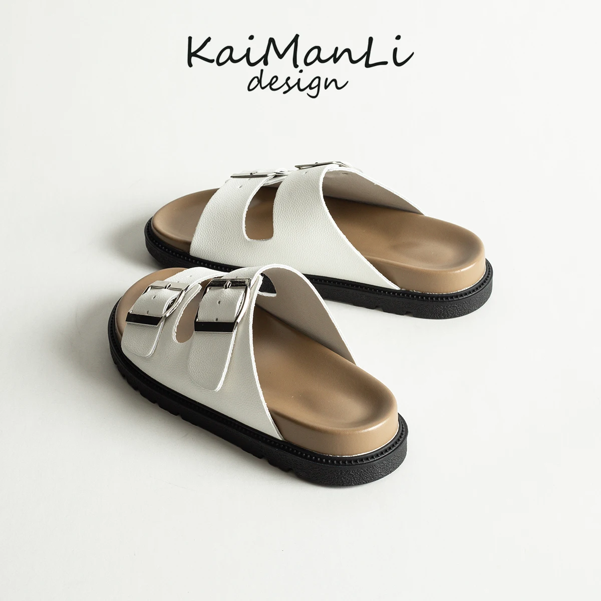 white-leather-buckle-thong-sandals-summer-outdoor-half-slippers-beach-flat-sandals-comfortable-casual-slip-on-shoes