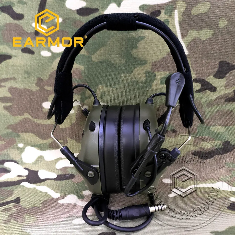 OPSMEN Earmor Airsoftsports Tactical M32 Noise Canceling Headphones Aviation Communication Softair Earphones Shooting