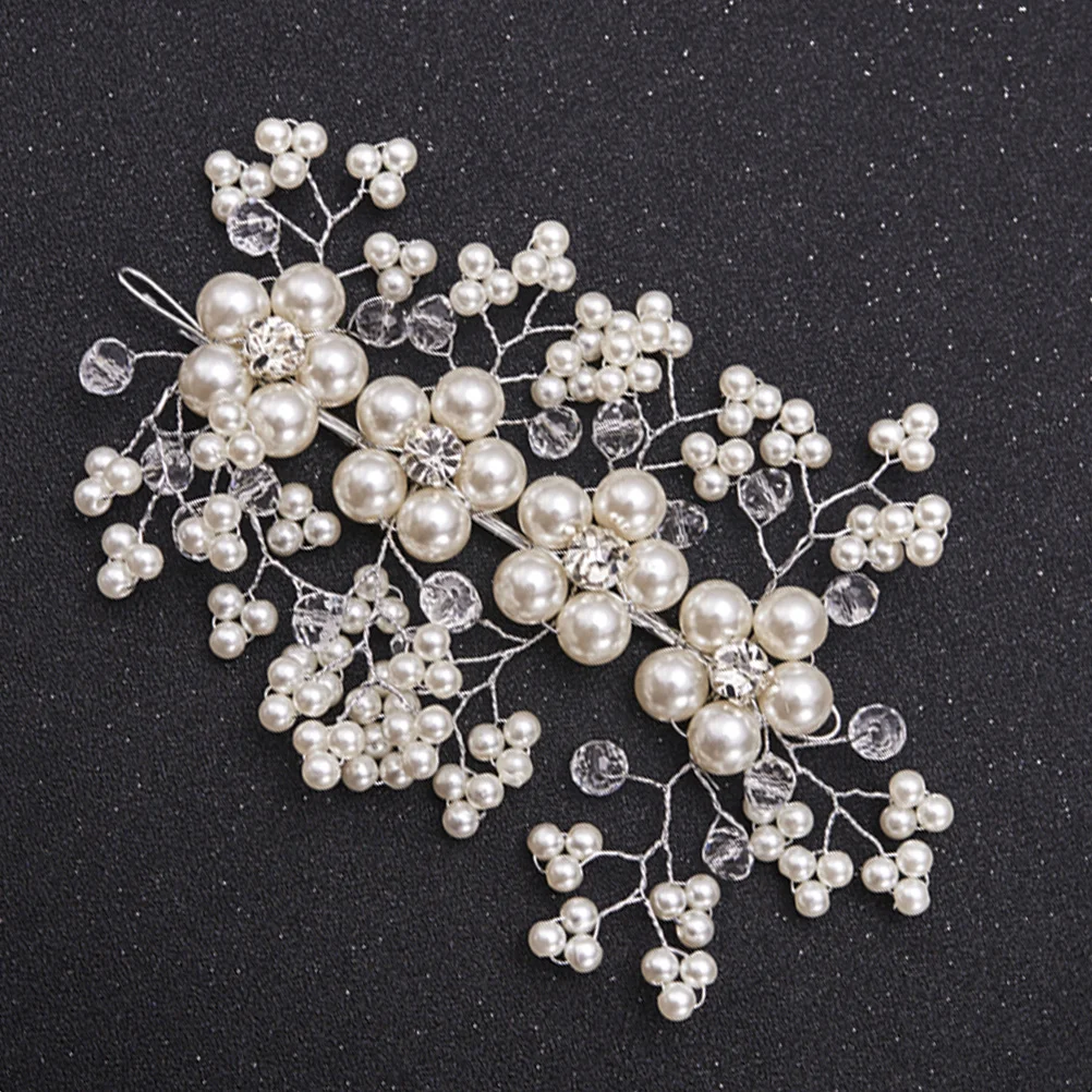 Perlenkristall-Braut-Haarkamm, exquisiter Hochzeits-Kopfschmuck, Haarschmuck für Braut, Brautjungfer, Party, Abschlussball, Kamm für Braut