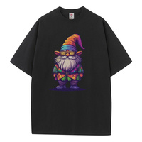 Cotton T Shirt Graphic Tees Baggy Dropped Shoulders Oversized Short Sleeve Design Midget Color Unisex Tops Breathable Prints