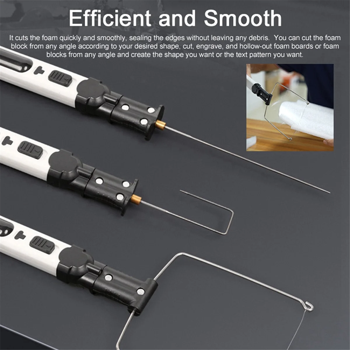 Portable Cordless Hot Wire Foam Cutter Pen Foam Cutting Tools Kit Electronic Engraving Pen Set