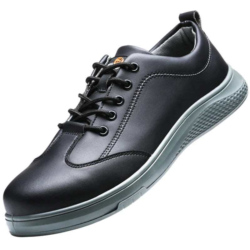 Nuova suola in microfibra in pelle PU antistatica bianca protettiva antiurto scarpe antinfortunistiche antiforatura scarpe da lavoro antiscivolo