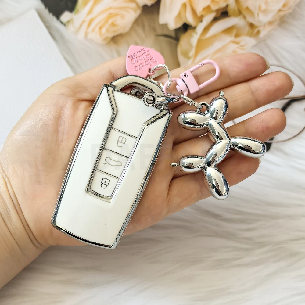 

TPU Key Cover Shell For VW Volkswagen Touareg EL 2019-2023 Car Keychain Protector Bag Fob Remote Key Case