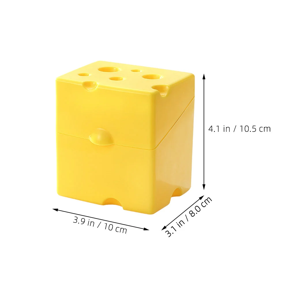 2 Pcs Cheese Storage Box Snacking Container With Lid Slice Refrigerator Cases Butter Containers Crisper