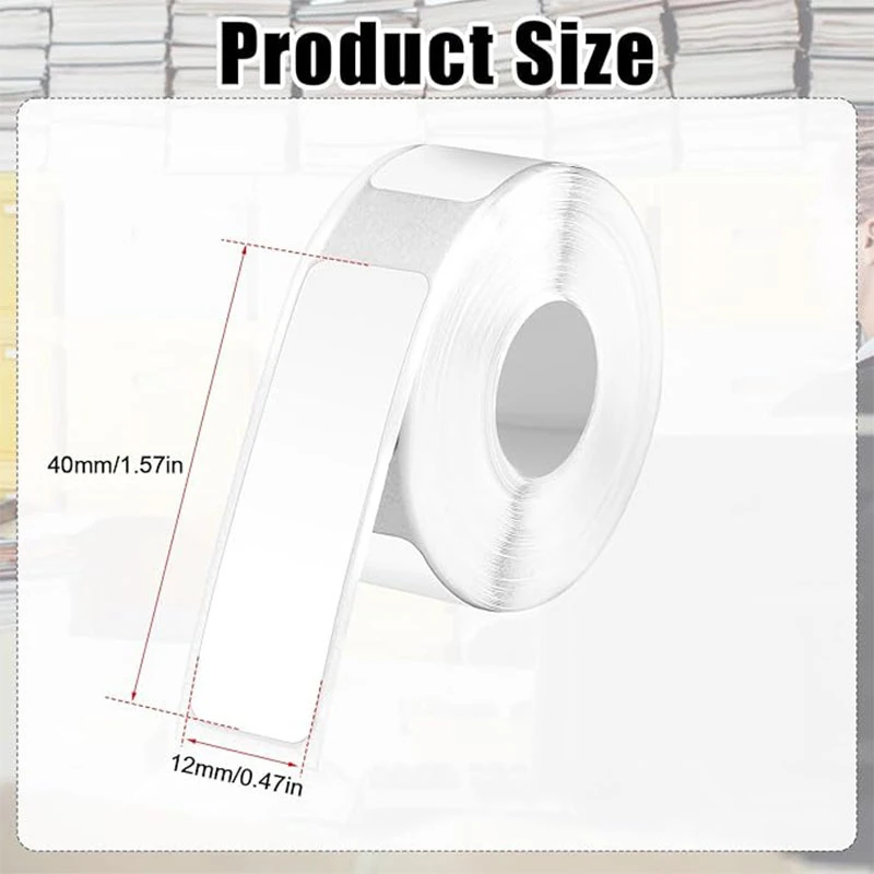 1/3Pcs Portable Colorful Transparent Label Paper Mini Sticker Waterproof Label Stickers Adhesive Label Office Supplies Gifts