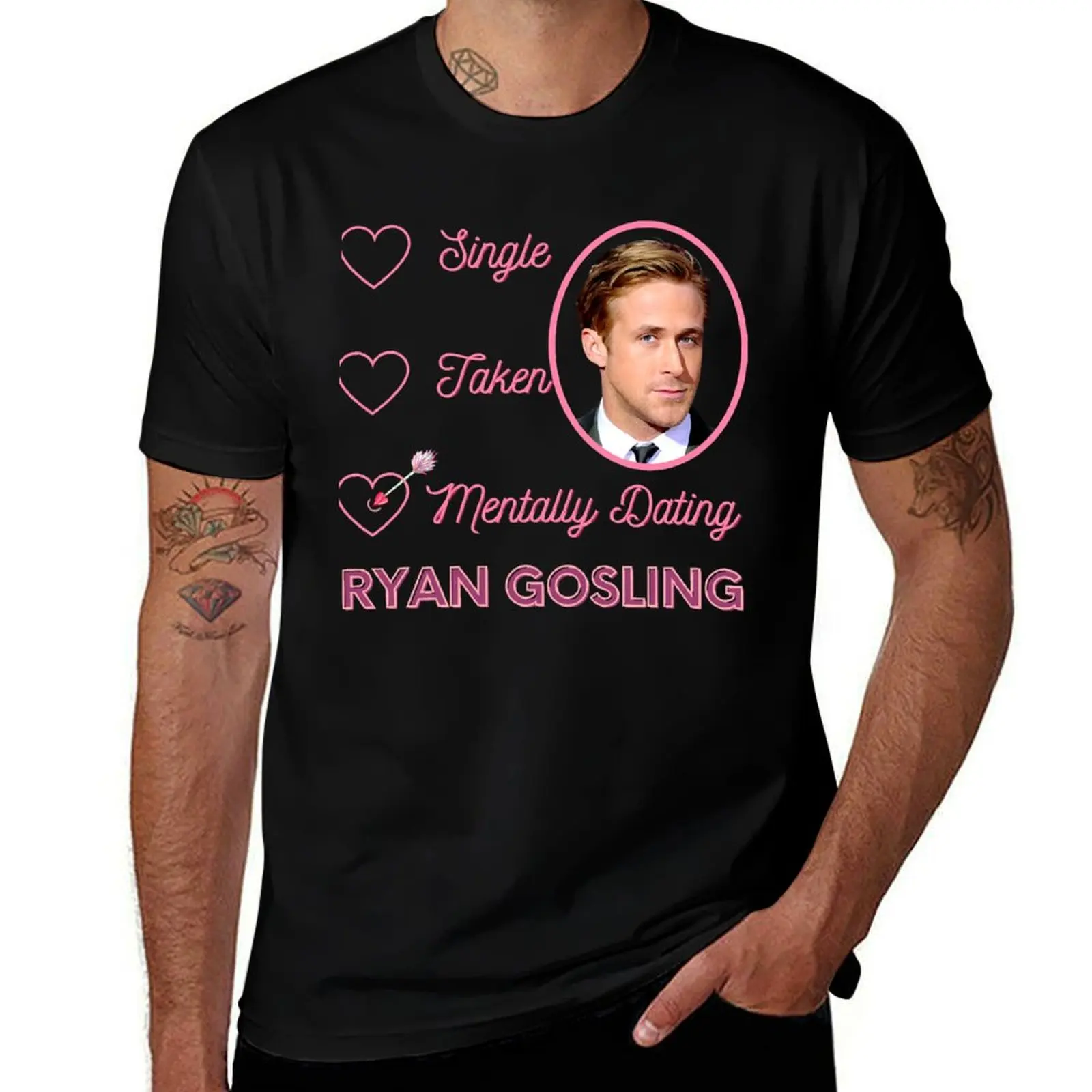 

t Fans Male Awesome designer Actor Gifts man Birthday Handsome T-Shirt For Gosling Music Ryan shirt