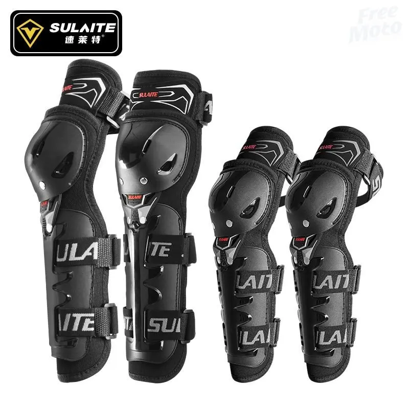 SULAITE Motorcycle Knee Pads Men Moto Elbow Pads Motorbike Kneepad Riding Motocross Protective Gear Guard Slider Protector