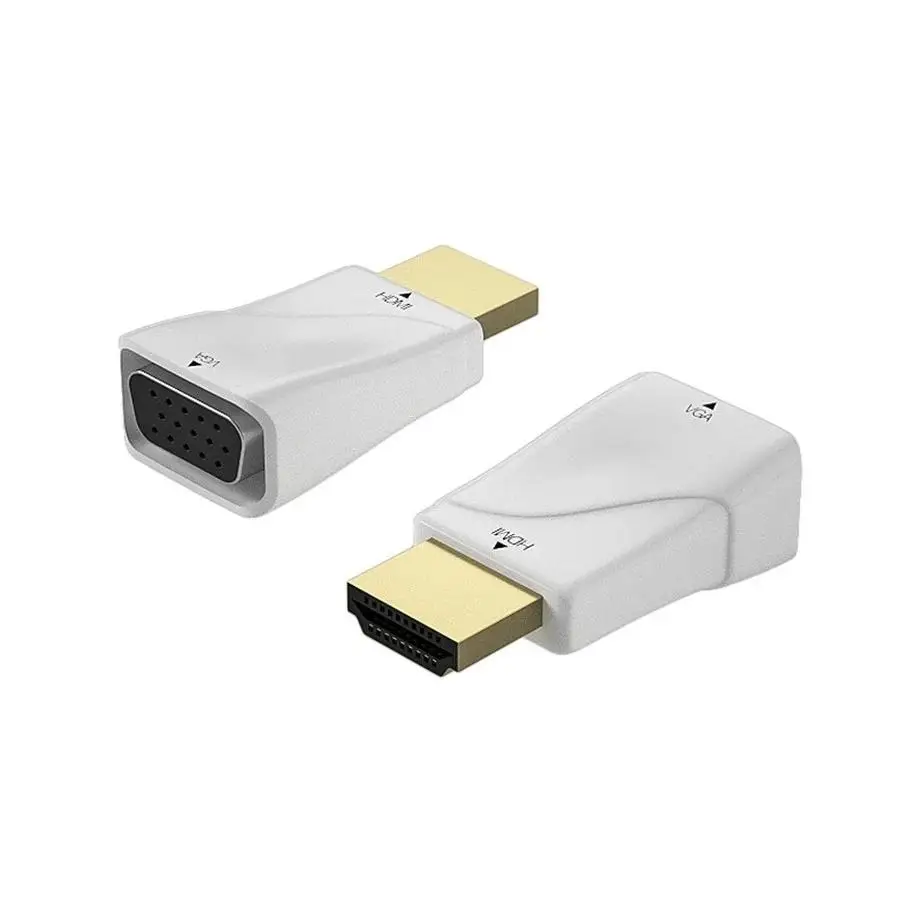 

HDMI to VGA Adapter Converter Cable for Xbox PS4 PC Laptop TV Box to Projector Display HDTV - GRWIBEOU HD 1080P
