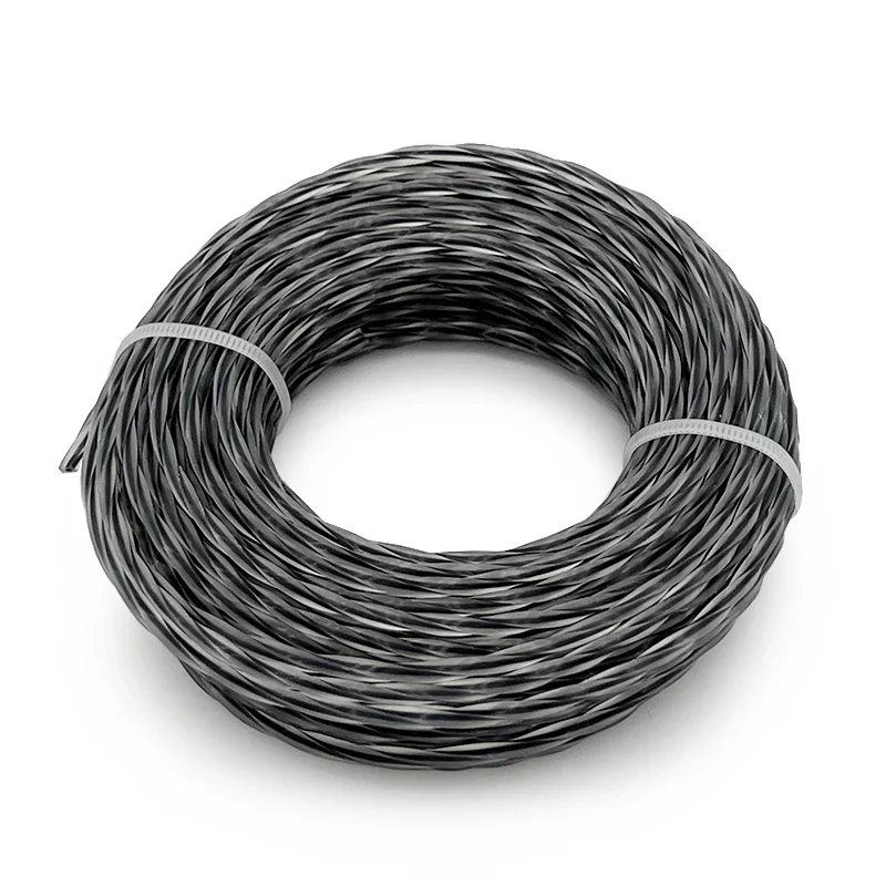 

Garden Power Accessories Grass Brush Cutter Parts Bicolor Twist 3.0mm 15m Trimmer Line Fil coupe bordure Chainsaw parts