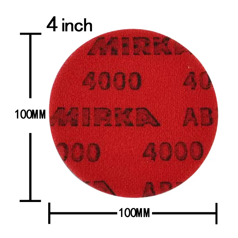 

4 INCH 100mm Mirka Abralon Foam Backed Hook Loop Polishing Buffing Discs Sponge Sandpaper 180-4000Grit For Car Glass