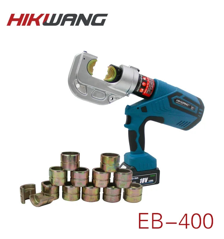 EB-400 16-400mm2  hydraulic battery powered Cable Lug crimper rechargeable hydraulic electric crimper 18v crimping tool