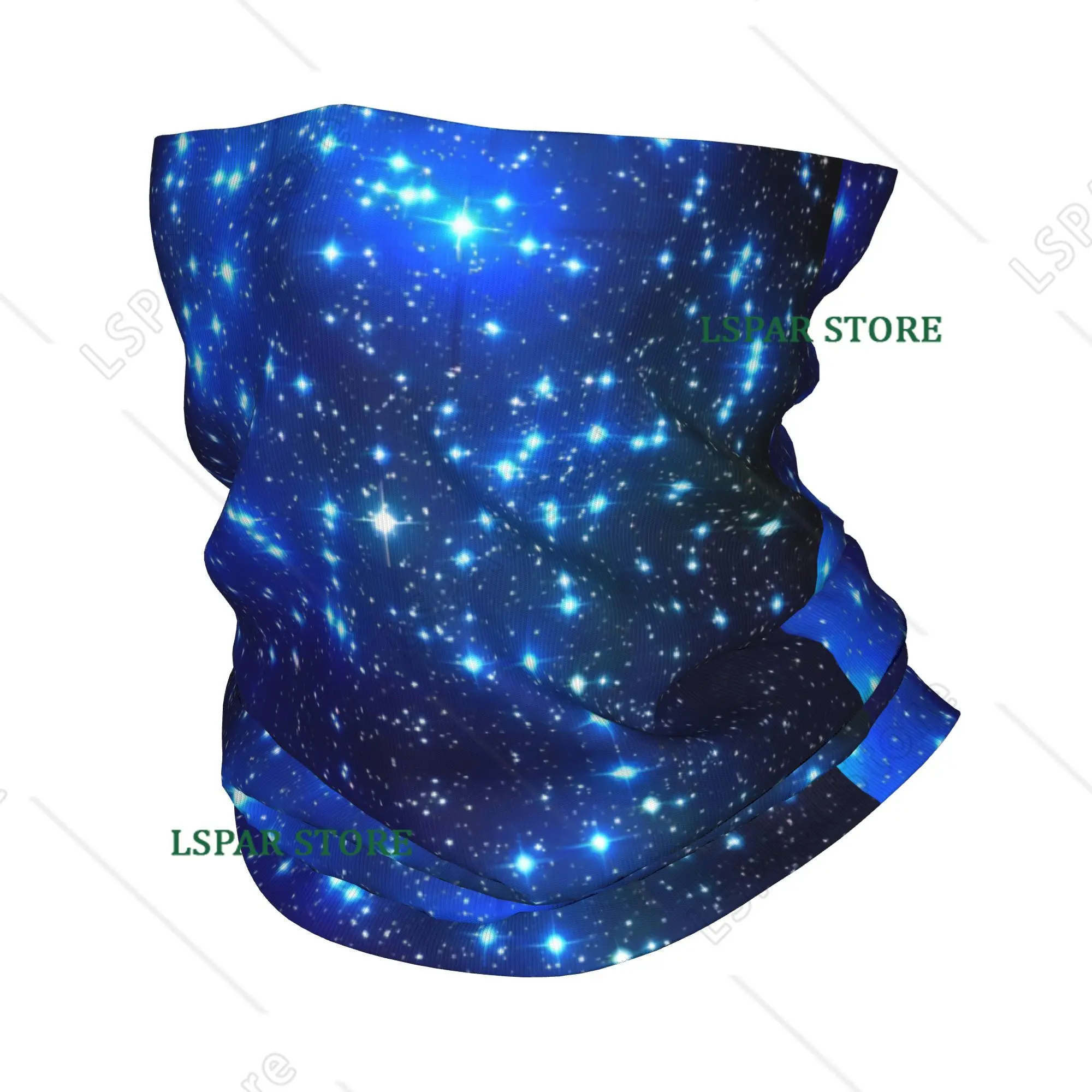 

Custom Soft Blue Sky Scenery View Neck Gaiter Men Women Windproof Winter Bandana Scarf for Ski
