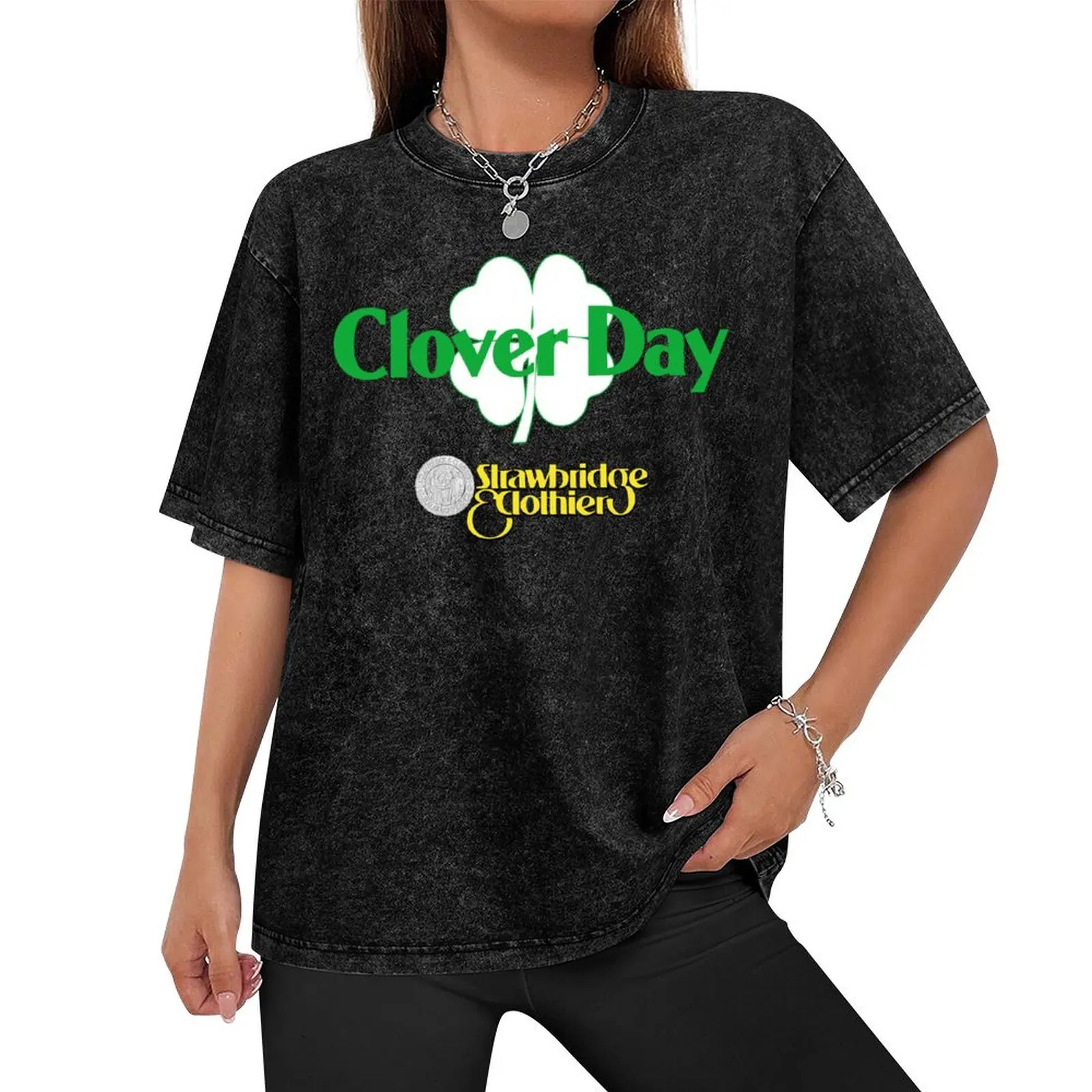 Strawbridge & Clothier Clover Day T-Shirt shirts graphic tee man t shirt T-shirts oversize slim fit t shirts for men