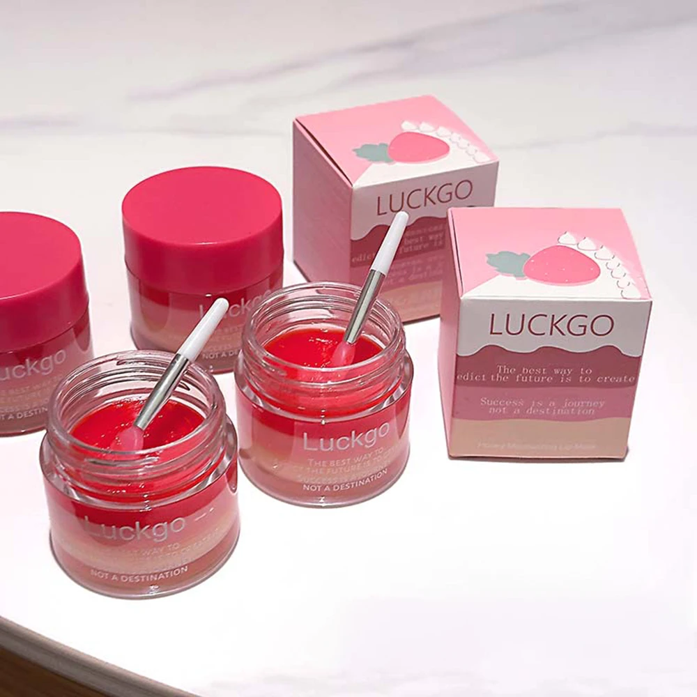 3-Layer Design Hydrating Lip Mask, Day & Night Use, Hydrating Nourishing, Tinted Lip Balm & Clear Lip Mask for Intense Lip Care