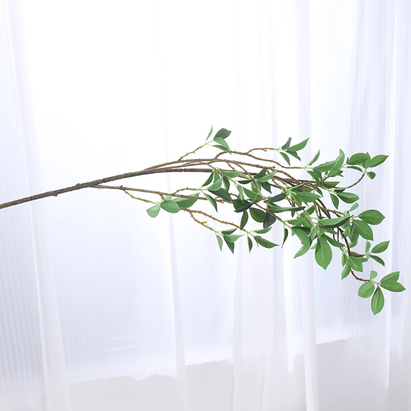 67/108CM Artificial Green Plants Ficus Long Branches Tree Branches Photo Scene Setting Fake Home Office Garden Wedding Decor