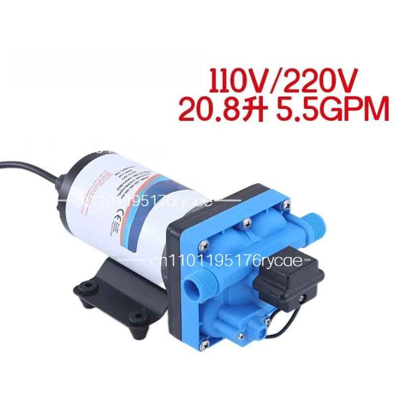5.5GPM large flow 110V AC electric diaphragm pump 220V irrigation booster garden spray self-priming pump