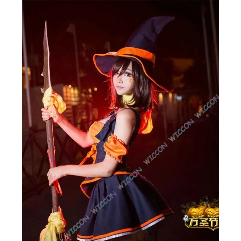 Nidalee Cosplay Costume Halloween League of Legends LOL Bewitching Witch   Riot Games Cos Outfit Merchandise Dress