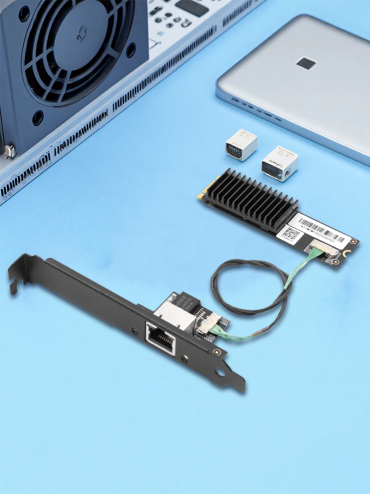 AQC113 M.2 B+M 10GbE Netzwerkkarte 10G/2.5G/1Gbps RJ45 Ethernet Gigabit NIC-Adapter Einzelport für Desktop-PC und Server