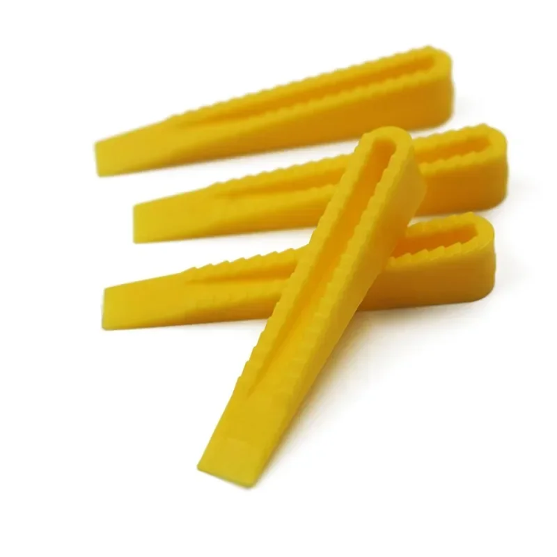 New 100pc Plastic Tile Wedge Spacers Reusable Leveling Positioning Clips Floor Locator Wall Ceramic Laying Construction Tool