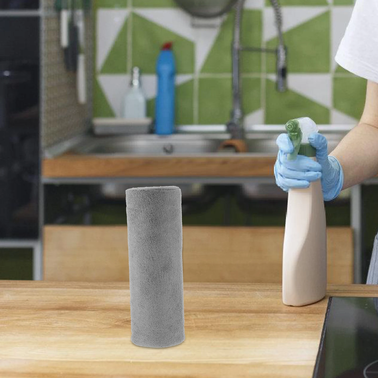 

Extra Absorbent Microfiber Cleaning Cloths Reusable Kitchen Dish Towels Strong Decontamination No Traces Glassware for Pots