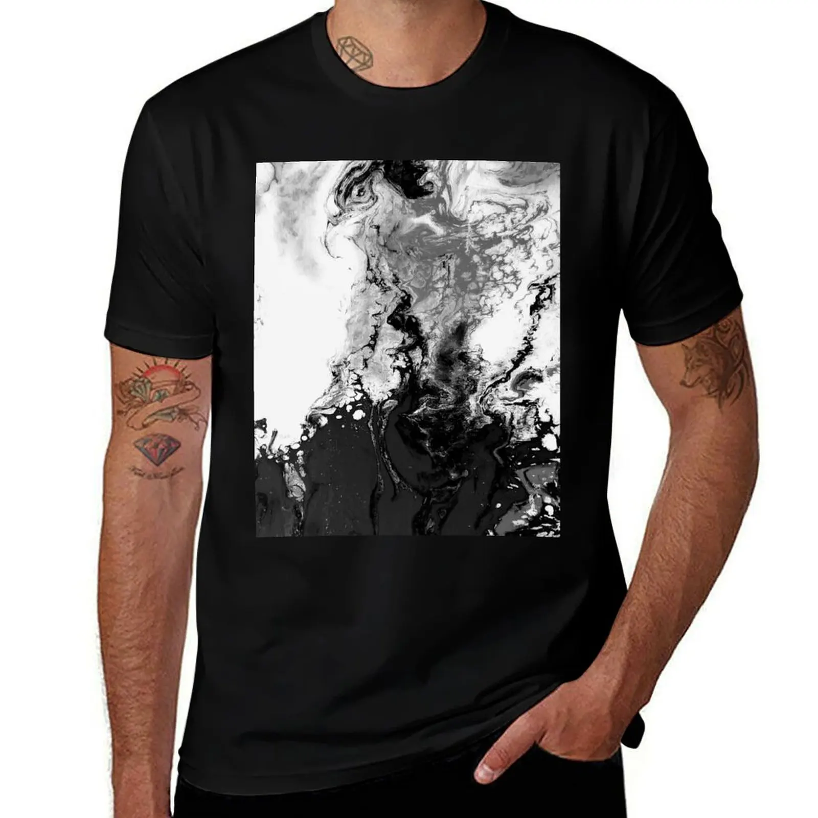 

Phoenix Rising / Black & White T-Shirt t shirt man designer cotton t shirt man T-Shirt