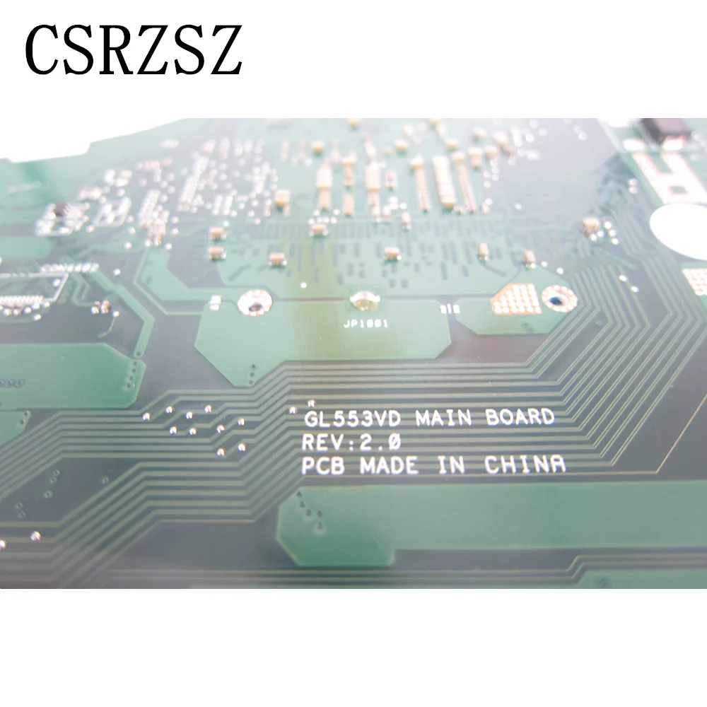 For ASUS GL553VD Laptop motherboard REV 2.0 Processor i7-7700HQ CPU GL553VD Mainboard Test good - Image 3