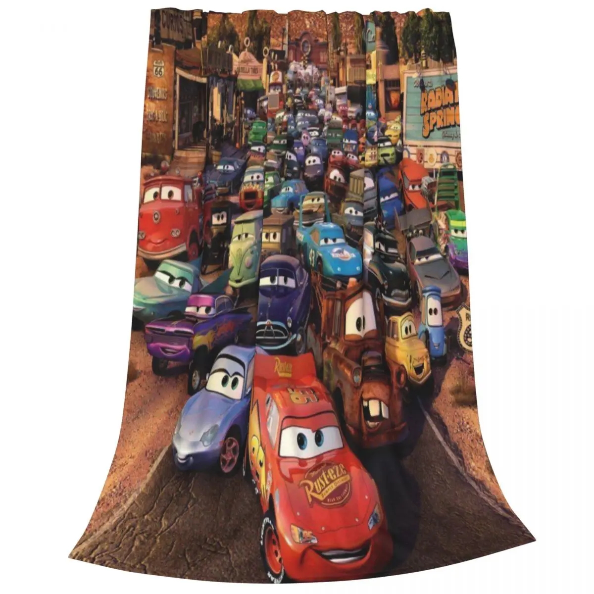 Disney Pixar Cars Plush Flannel Blanket - Warm and Snuggly Fleece Throw for Couch, Bed, and Camping Adventures Any Time of Year