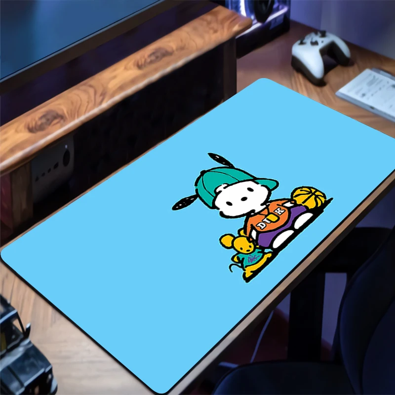 Mauspad Pochacco Anime Gaming XXL Kawaii Zubehör Mousepad Gamer PC Completo Computer Tastatur Pad Teppich Schreibtisch Matte Varmilo