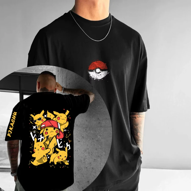pokemon-anime-periferico-pikachu-estampado-de-manga-curta-masculina-e-feminina-e-harajuku-camisetas-soltas-e-casuais