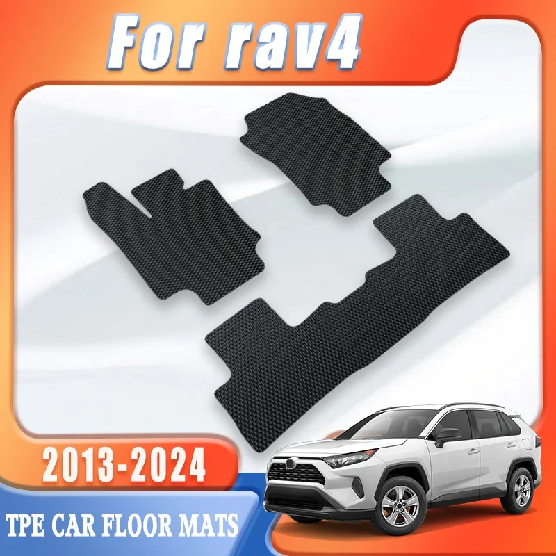 

TPE Beaded Car Floor Mats For Toyota Rav4 2023 2022 2021 2020 2019 2018 2017 2016 2015 2014 2013 Auto Interior Accessories Pads