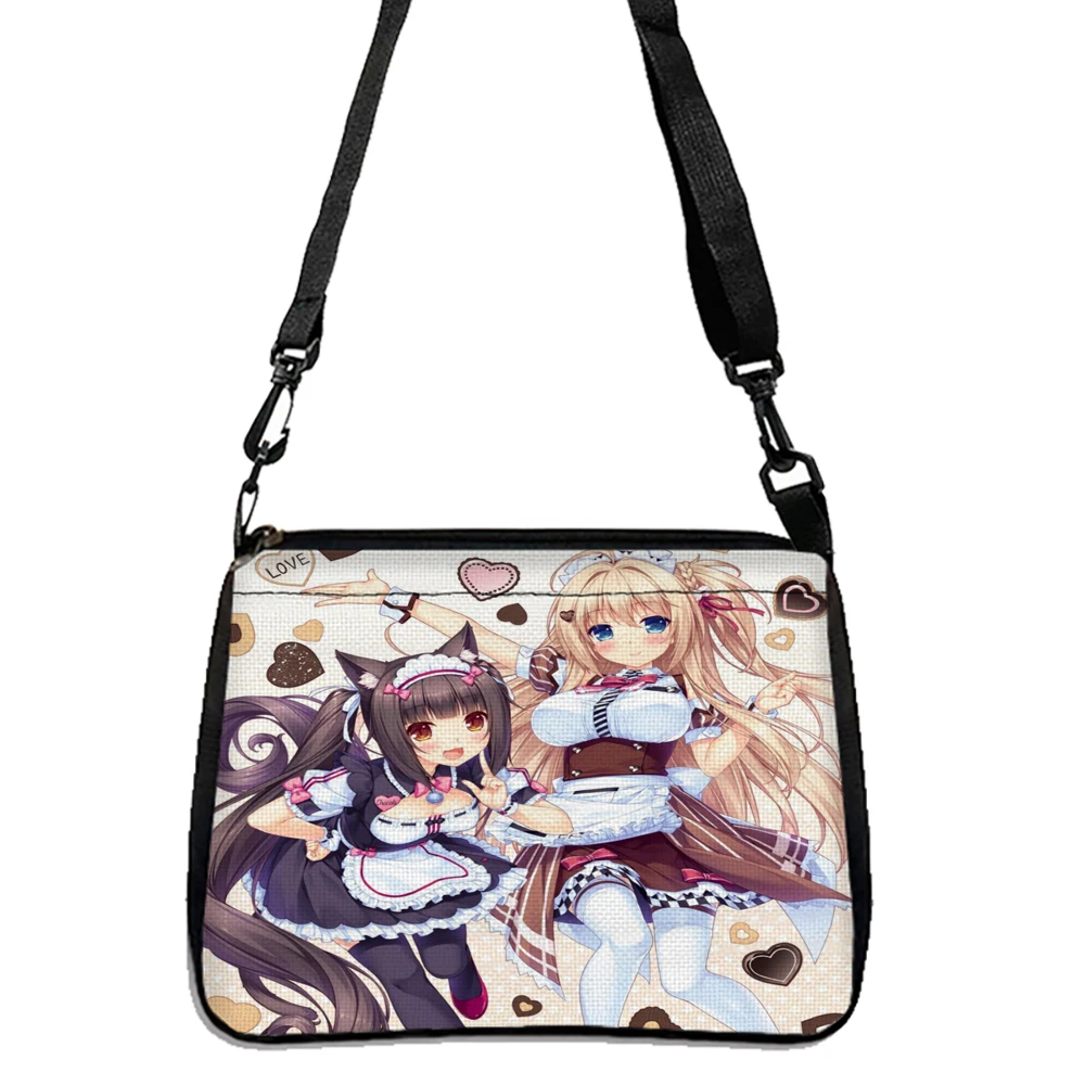 Nekopara-Drucktasche, leichte Umhängetasche, multifunktionale Handtasche zum Einkaufen 5.23 – Detail 3