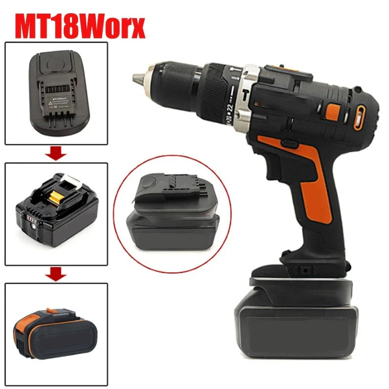 Konwerter adaptera narzędzia akumulatorowego do akumulatora litowego Makita 18 V do 4-pinowego adaptera elektronarzędzia WORX 20 V