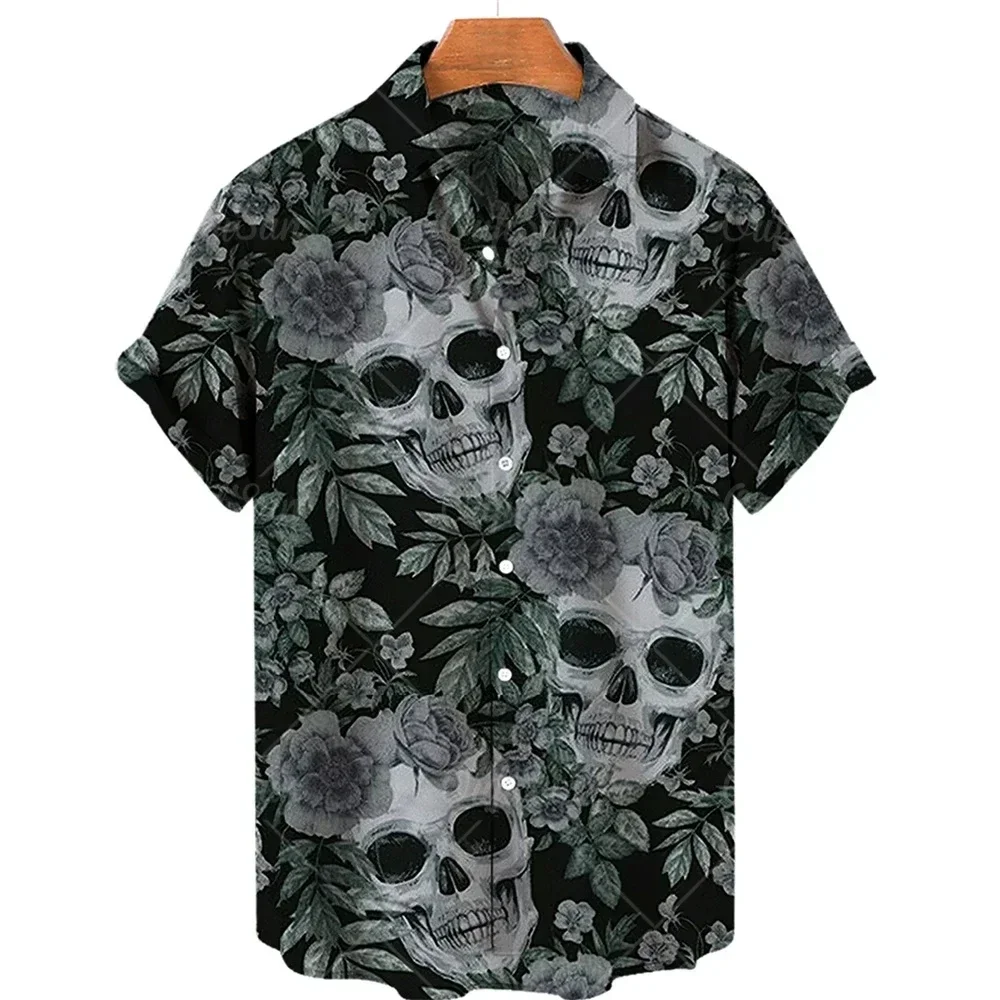 

Casual Beach Men's Short Sleeve Shirt Comfortable Button Up Pattern Polyester 100% Fashionable Clothing Digital Printing
