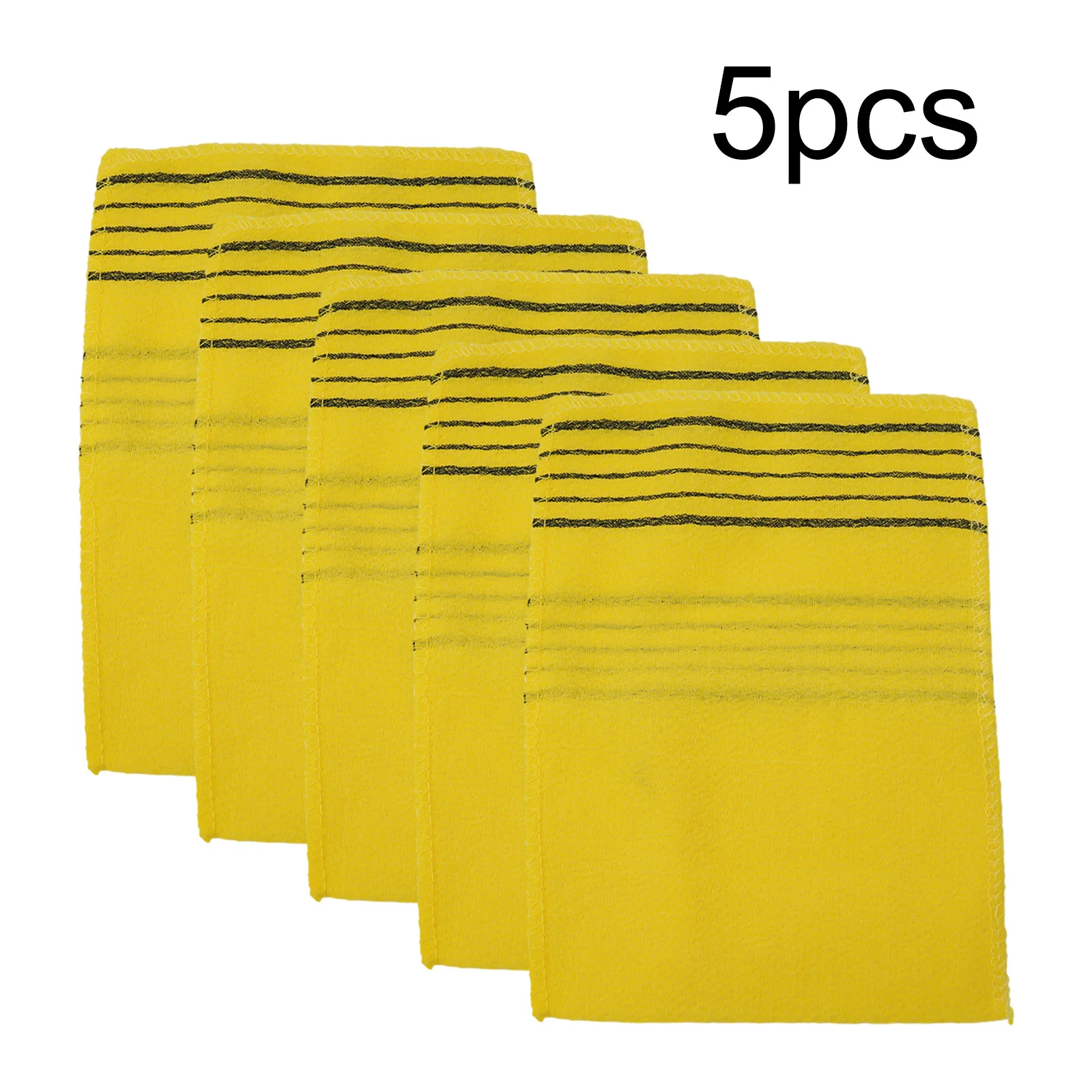 5Pcs Shower Bath Scrub Glove Korean Exfoliating Body Scrub Shower Towel Washcloth Portable For Adults Coarse Grain Brush