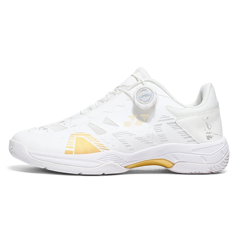 

Men's and Women's Rotating Buckle Badminton Shoes with Quick On/Off and Anti-Slip MD+ Rubber Sole for Indoor/Outdoor Training