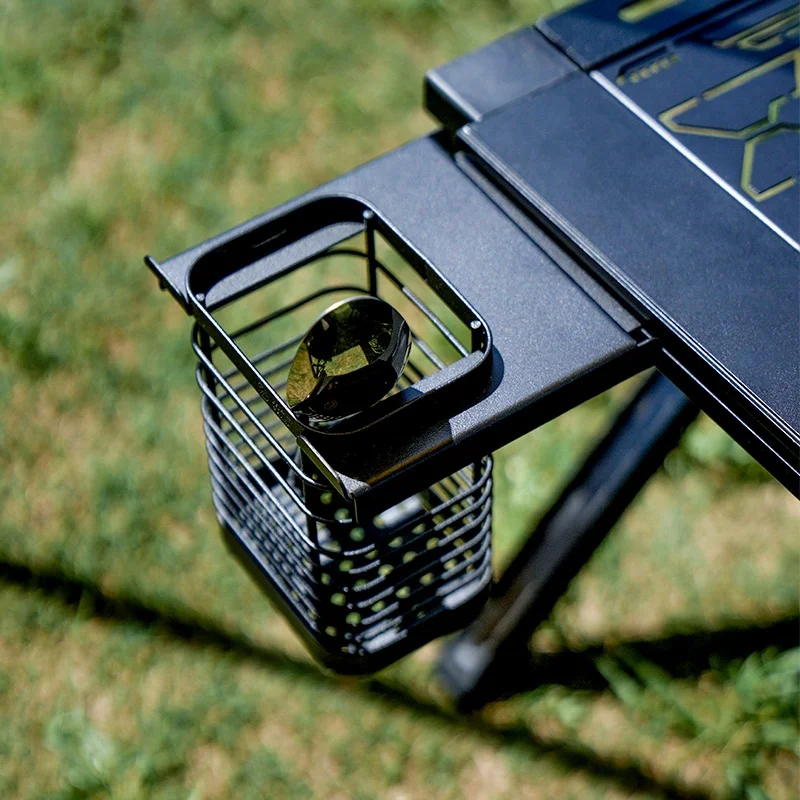 IGT Table Chopstick Cage Side Buckle Double-Layer Stainless Steel Suitable for Camping Cool Gear