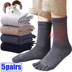 Chaussettes unisexes en coton respirant pour hommes et femmes, chaussettes Parker à cinq doigts, chaussettes de sport monochromes, chaussettes de course noires, chaussettes blanches, chaussettes grises, 5 paires