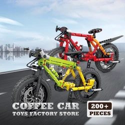 Technology Mountain Bike MOC Blocks Off Road Bicycle Building Bricks 3D Toys City Sports Cars Plastic Model Adult Boy Kids Gifts