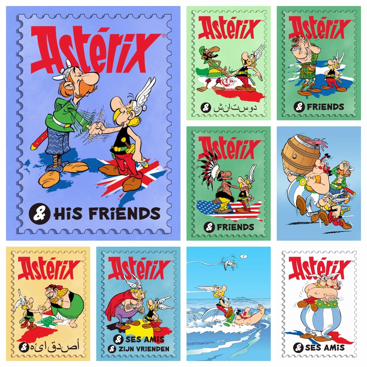 DIY Diamond Art Painting Kits Classic France Animation Asterix Embroidery Mosaic Cross Stitch Home Decor Children's Gift Crafts