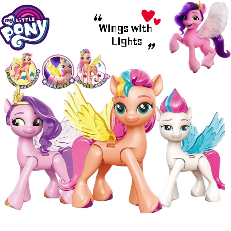 New My Little Pony Izzy Moonbow Sunny Starscout Pipp Petals Cartoon Cute Girls Household Toys Creative Variety Dress Up Set Gift