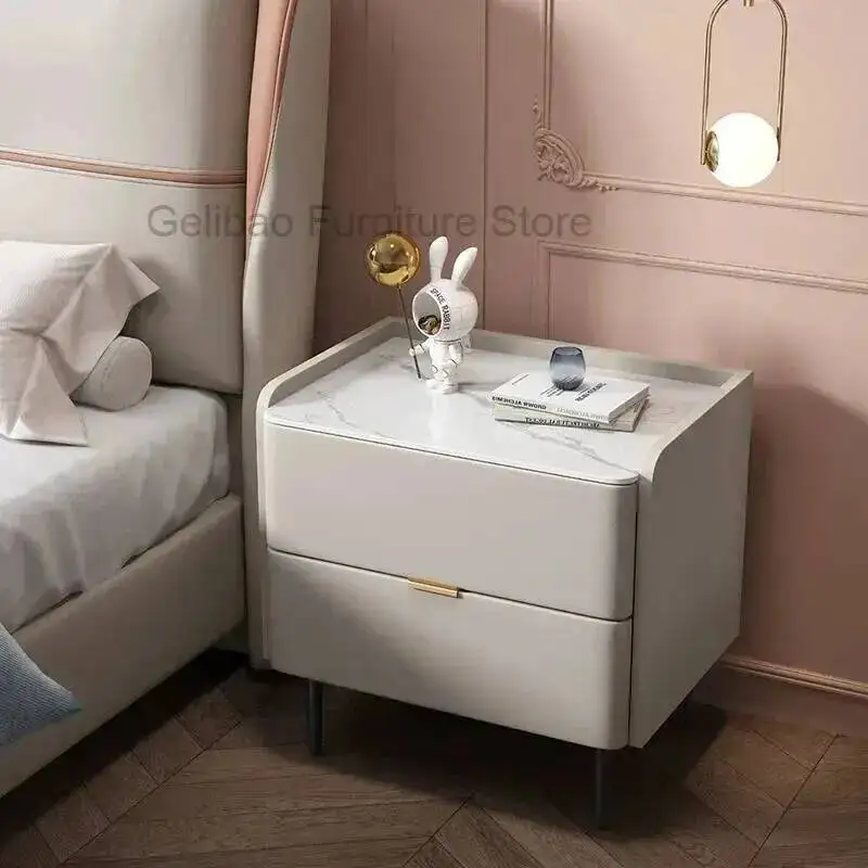 

Cute Nordic Minimalist Bedroom Modern Luxury Nightstand Home Nightstands Wood Drawer Mesita De Noche Garden Furniture Sets