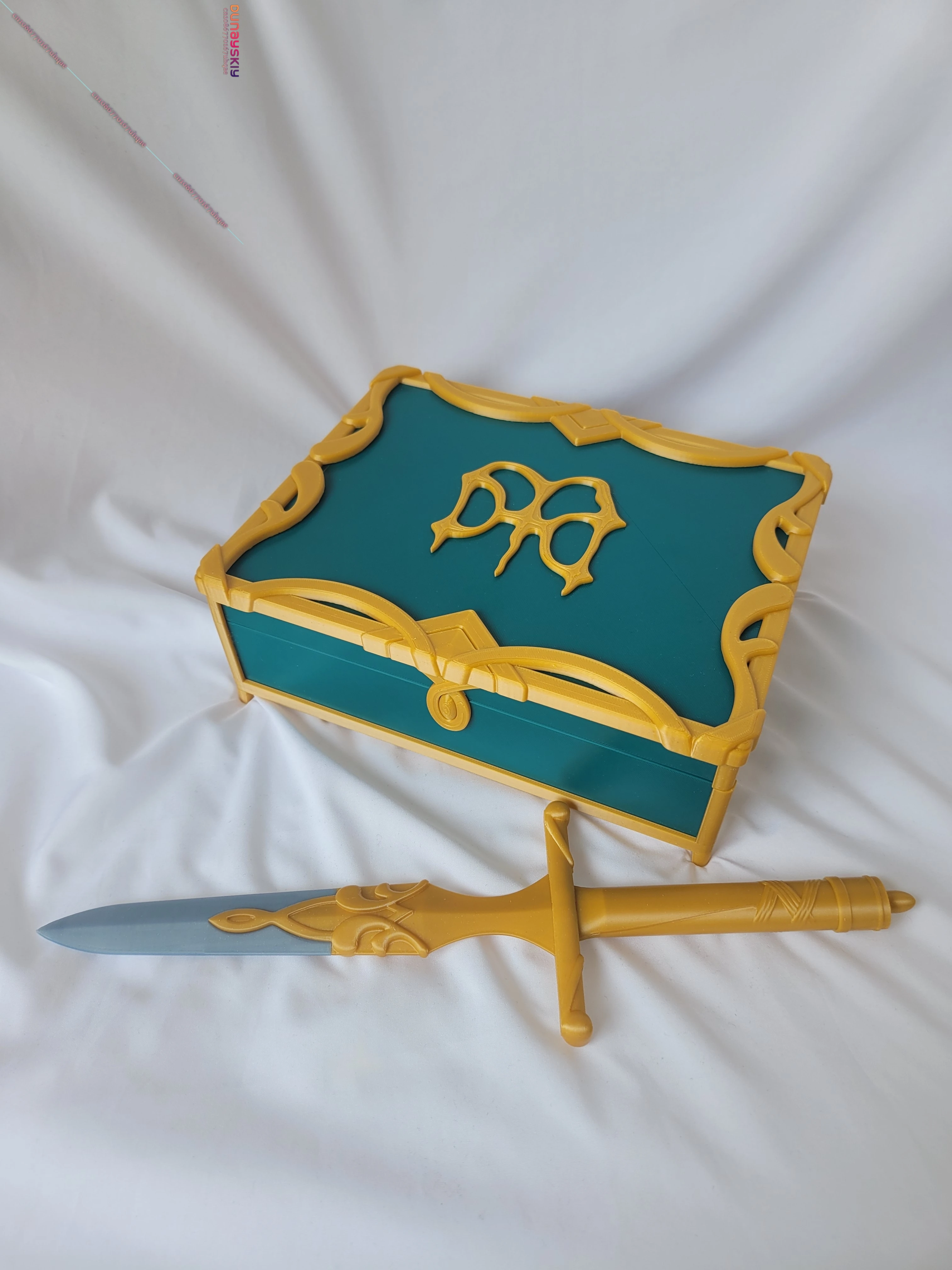 Game Honkai Star Rail Tribios Cosplay Props  Tribios 17*8*22CM Book AND 30CM Dagger Props Halloween Carnival Role Play AccessorY